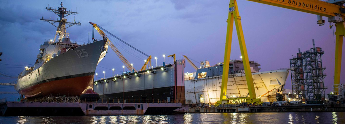 Jack H. Lucas (DDG 125) is launched, June 4, 2021, at Huntington Ingalls Industries, Ingalls Shipbuilding division in Pascagoula, Miss. 